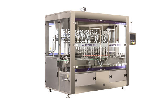16 헤드 크림 점성 액체 용 체적 피스톤 충전 기계 1 리터 물병 충전 기계