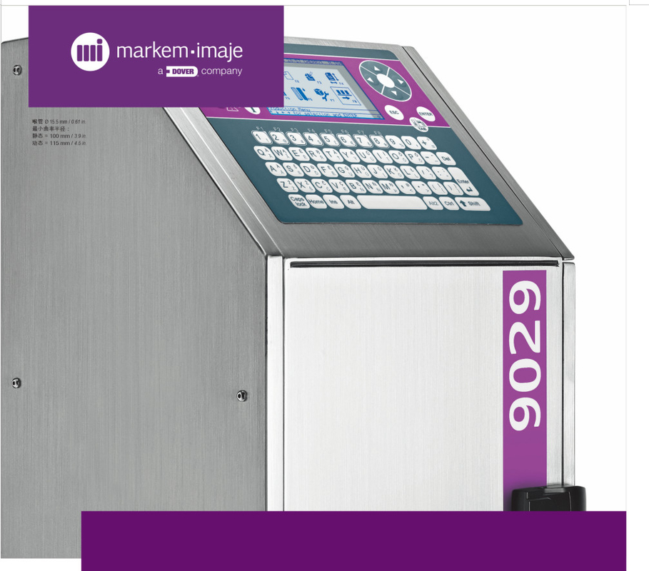 Markem·Imaje 9029 작은 문자 잉크젯 프린터 100-240VAC, 50/60Hz, 34W