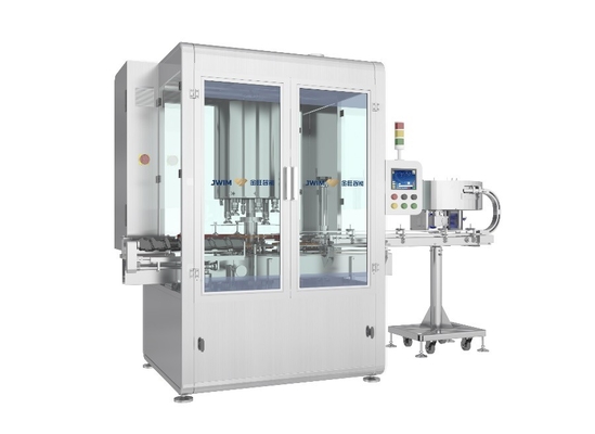 자동인 PLC 회전식 자동차 스크루 뚜껑봉함기 6 머리 50ML-1000ML 6500 BPH